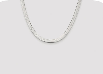Sterling silver herringbone link chain, additional view