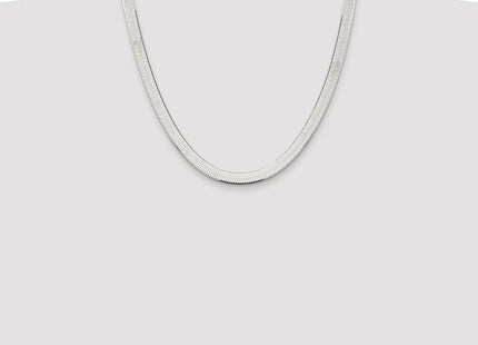 Sterling silver herringbone link chain, additional view