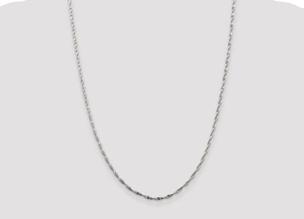 Sterling silver herringbone link chain, additional view