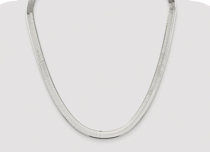 Sterling Silver Rhodium-plated Magic Herringbone Chain, 24 x 8.75mm
