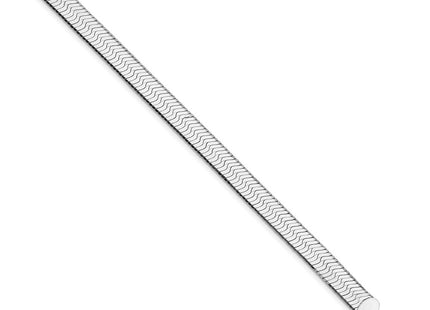 Sterling silver herringbone link chain, alternate view
