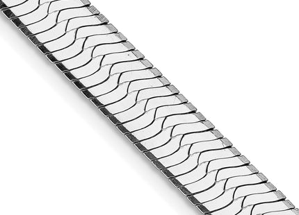 Sterling Silver Rhodium-plated Magic Herringbone Chain, 24 x 8.75mm