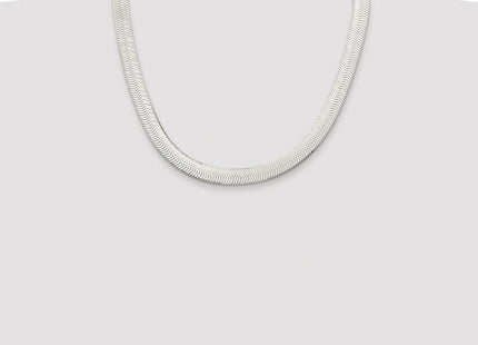 Sterling silver herringbone link chain, additional view