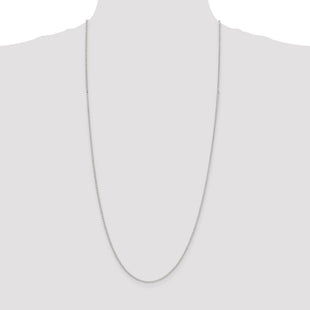 Sterling Silver Diamond-cut Cable Chain (Style QHC022-30)