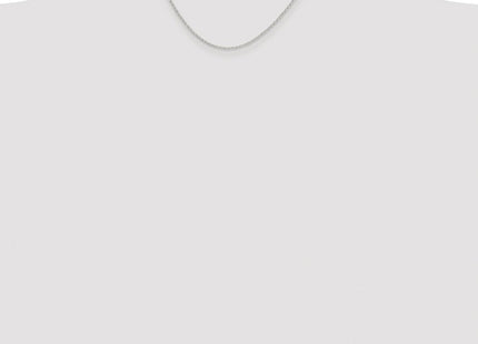Sterling Silver Rhodium-plated Diamond-cut Cable Chain (Style QHC022R-16)
