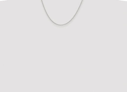 Sterling Silver Rhodium-plated Diamond-cut Cable Chain (Style QHC022R-18)