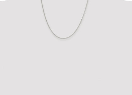 Sterling Silver Rhodium-plated Diamond-cut Cable Chain (Style QHC022R-20)