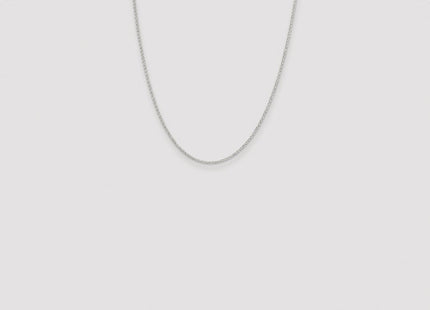 Sterling Silver Rhodium-plated Diamond-cut Cable Chain (Style QHC022R-22)