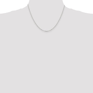 Sterling Silver Diamond-cut Cable Chain (Style QHC027-18)