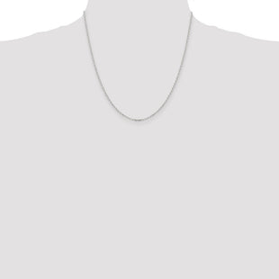Sterling Silver Diamond-cut Cable Chain (Style QHC027-20)