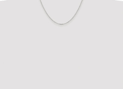 Sterling Silver Rhodium-plated Diamond-cut Cable Chain (Style QHC027R-18)
