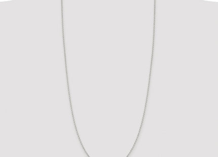 Sterling Silver Rhodium-plated Diamond-cut Cable Chain (Style QHC027R-30)