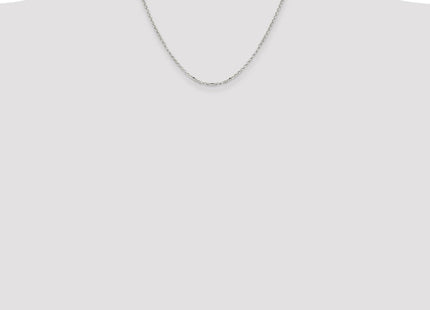Sterling Silver Diamond-cut Cable Chain (Style QHC035-18)