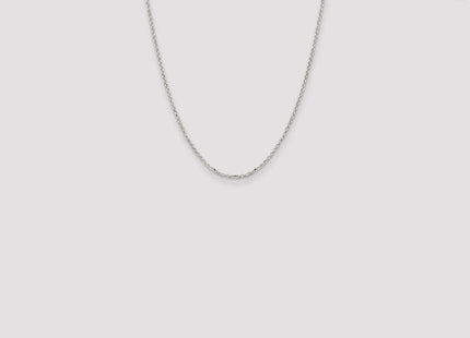 Sterling Silver Diamond-cut Cable Chain (Style QHC035-22)