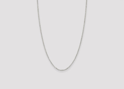 Sterling Silver Diamond-cut Cable Chain (Style QHC035-26)