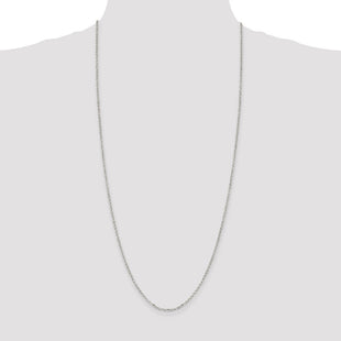 Sterling Silver Diamond-cut Cable Chain (Style QHC035-30)