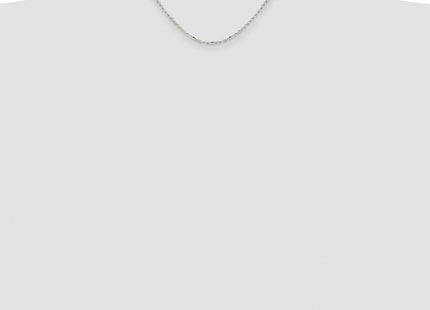 Sterling Silver Rhodium-plated Diamond-cut Cable Chain (Style QHC035R-16)