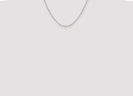 Sterling Silver Rhodium-plated Diamond-cut Cable Chain (Style QHC035R-18)