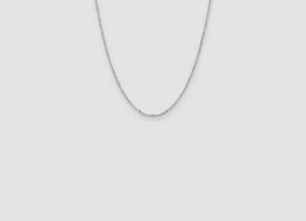 Sterling Silver Rhodium-plated Diamond-cut Cable Chain (Style QHC035R-22)