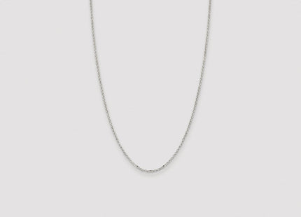 Sterling Silver Rhodium-plated Diamond-cut Cable Chain (Style QHC035R-26)