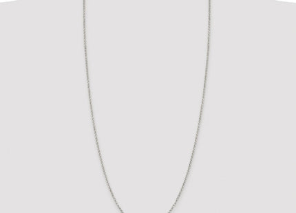 Sterling Silver Rhodium-plated Diamond-cut Cable Chain (Style QHC035R-30)