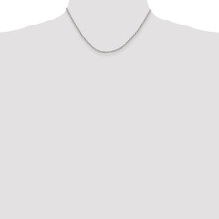 Sterling Silver Diamond-cut Cable Chain (Style QHC045-16)