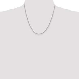 Sterling Silver Diamond-cut Cable Chain (Style QHC045-20)