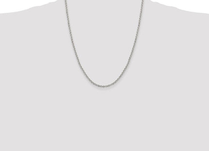 Sterling Silver Diamond-cut Cable Chain (Style QHC045-22)