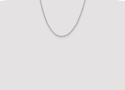 Sterling Silver Rhodium-plated Diamond-cut Cable Chain (Style QHC045R-20)
