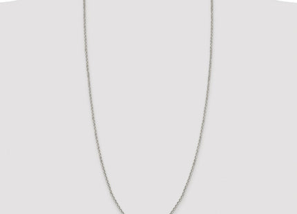 Sterling Silver Rhodium-plated Diamond-cut Cable Chain (Style QHC045R-30)
