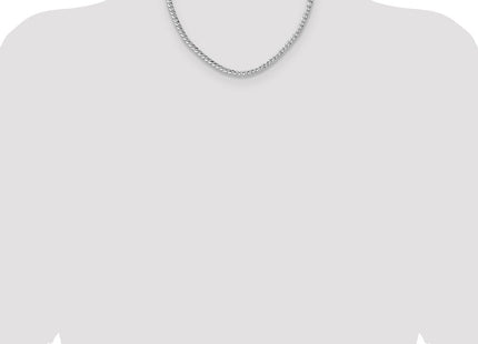 Sterling Silver Hammered Curb Chain (Style QHCB120-18)