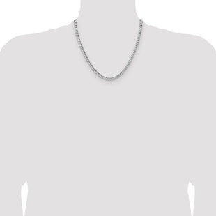 Sterling Silver Hammered Curb Chain (Style QHCB120-20)