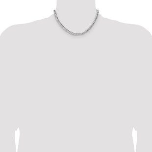 Sterling Silver Hammered Curb Chain (Style QHCB150-16)