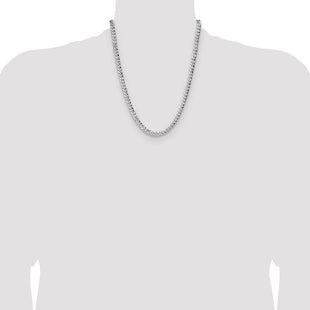 Sterling Silver Hammered Curb Chain (Style QHCB150-22)