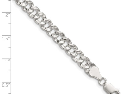 Sterling Silver Hammered Curb Bracelet