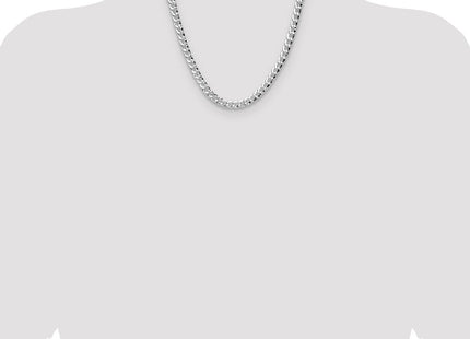 Sterling Silver Hammered Curb Chain (Style QHCB180-20)