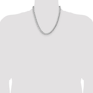 Sterling Silver Hammered Curb Chain (Style QHCB180-20)