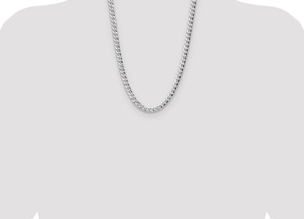 Sterling Silver Hammered Curb Chain (Style QHCB180-24)