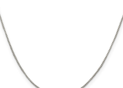 Sterling Silver Round Box Chain w/2in ext., 20 x 1mm