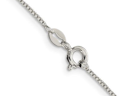 Sterling silver box link chain, another view