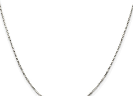 Sterling silver box link chain, alternate view