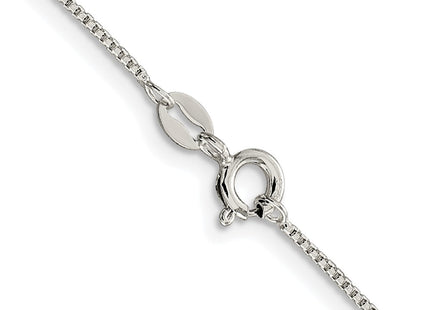 Sterling silver box link chain, another view