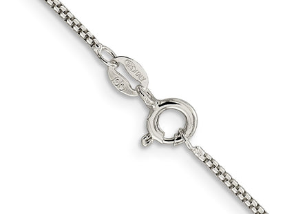 Sterling silver box link chain, another view