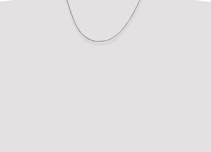 Sterling Silver Round Box Chain w/2in ext., 20 x 1.25mm