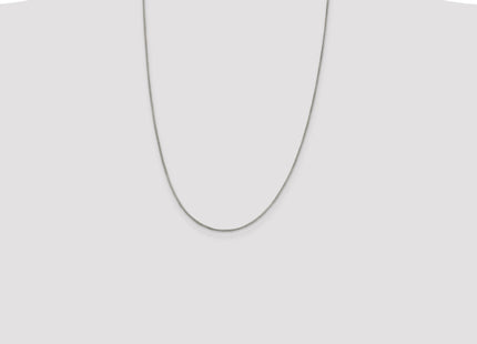 Sterling Silver Round Box Chain, 24 x 1.25mm