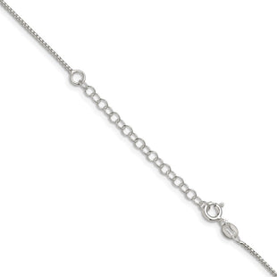 Sterling Silver Round Box Chain w/2in ext. (Style QHX024E-18)