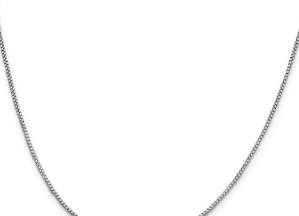 Sterling silver box link chain, alternate view