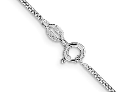 Sterling silver box link chain, another view