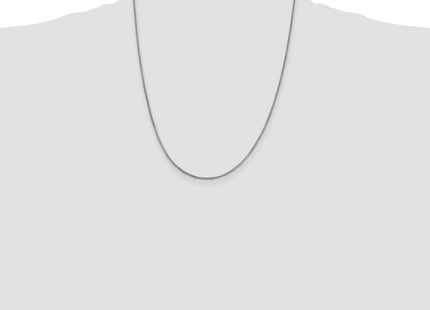 Sterling silver box link chain, additional view