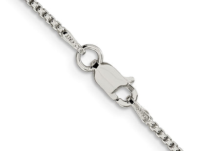 Sterling silver box link chain, another view